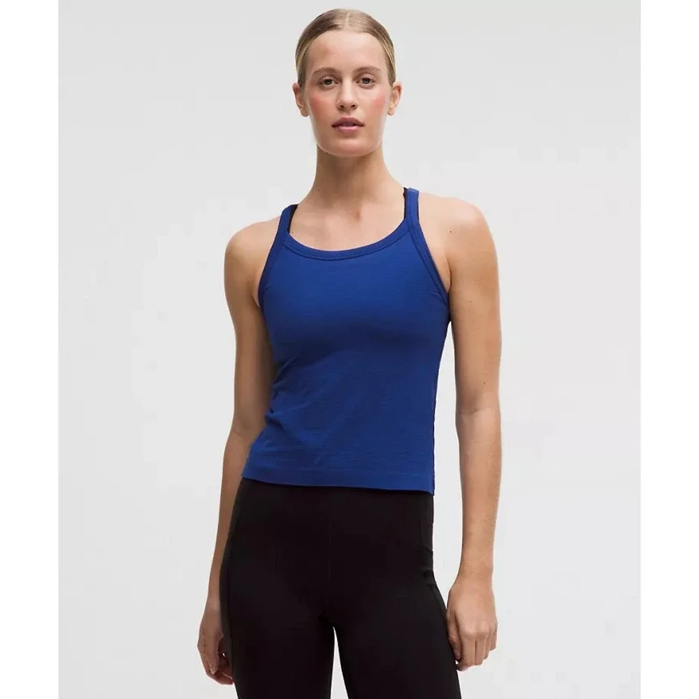 987-Lululemon-Swiftly Cami Tank Top-Clubhouse Blue